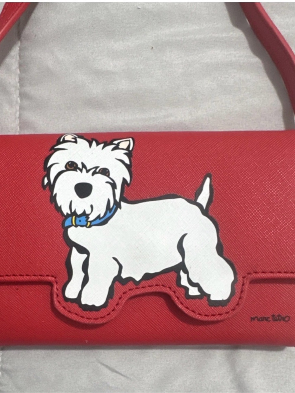 Marc Tetro Red Westie Crossbody Bag